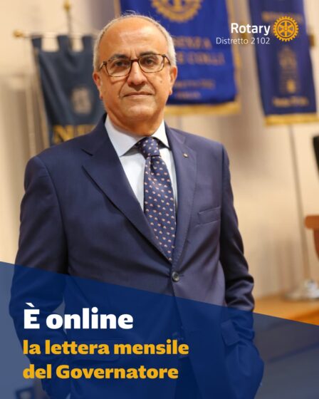 Lettera del mese di Luglio del Governatore Dino De Marco