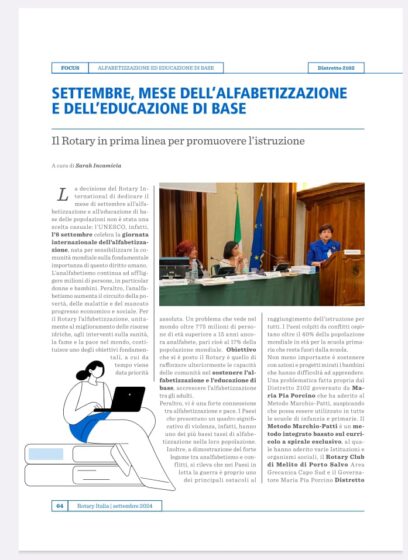 Rotary Italia Settembre 2024