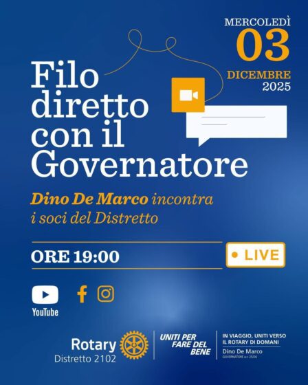 Filo diretto col Governatore – 03 Dicembre